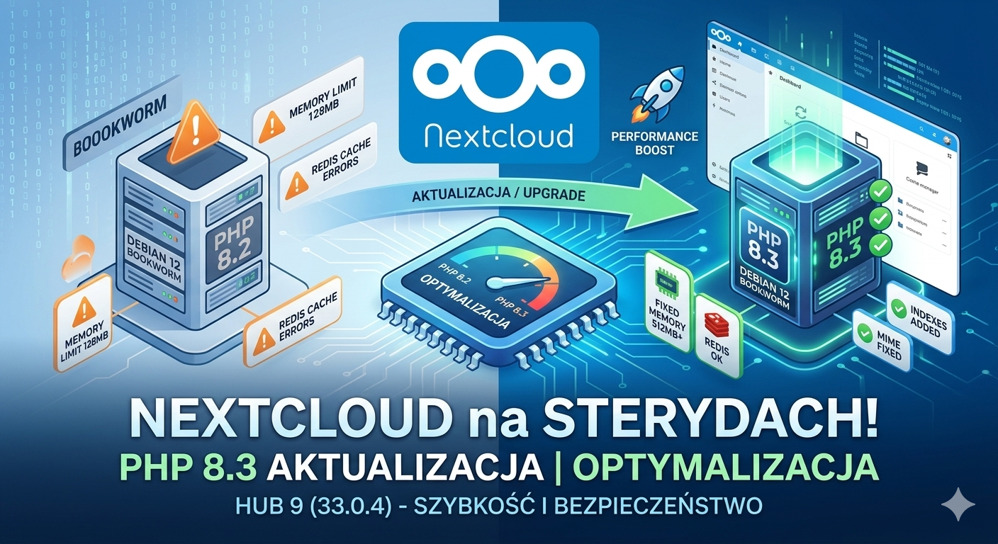 Nextcloud na sterydach: Aktualizacja do PHP 8.3 na Debianie