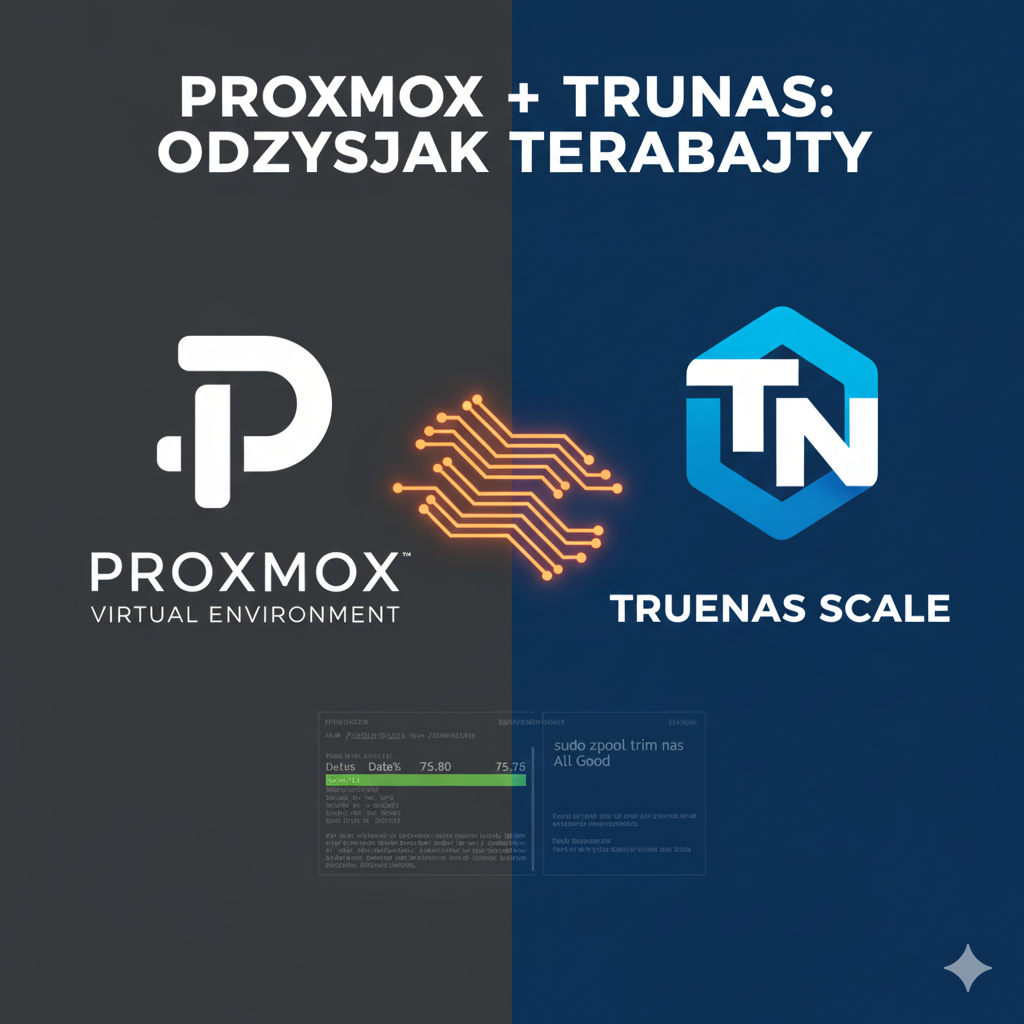 Jak odzyskać terabajty miejsca w Proxmox i TrueNAS? Magia TRIM i Discard.