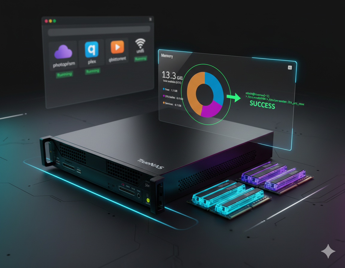 TrueNAS SCALE i ARC: Jak okiełznać pamięć RAM dla płynniejszego działania aplikacji (i dlaczego to ważne!)